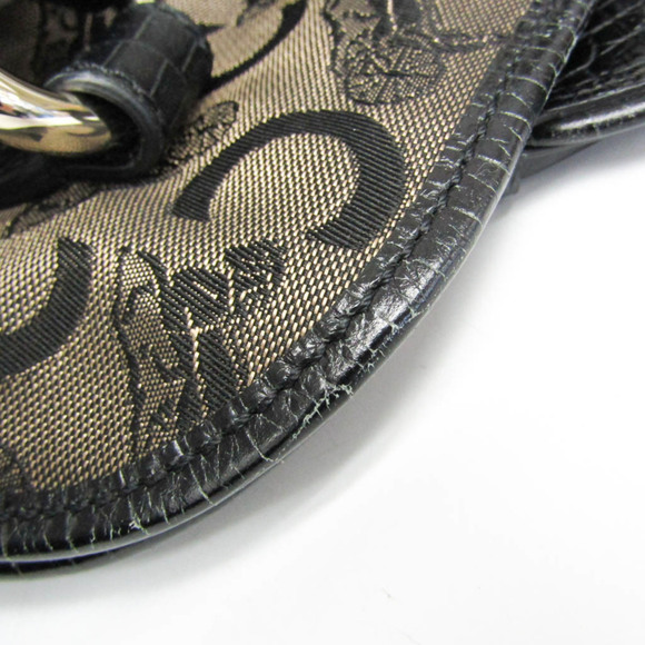 Celine Bittersweet C Macadam Carriage Pattern Women's Canvas,Leather Handbag,... - Picture 7 of 16